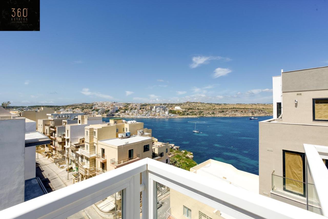 Lux Sea Front Penthouse With Breathtaking Views In St Pauls By 360 Estates Apartment เซนต์พอลส์เบย์ ภายนอก รูปภาพ